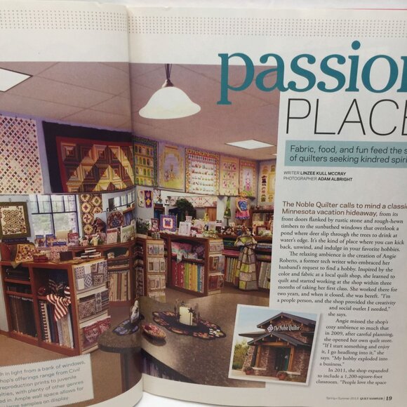 Better Homes Garden Quilt Sampler Magazine Spring Summer 2013 10 Unique Projects - Picture 4 of 10